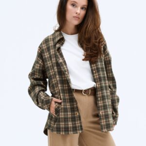 Сорочка “Cozy Square" зелена